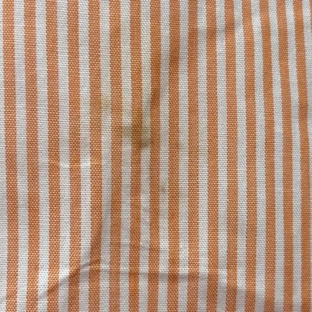 Tory Burch Orange White Striped V Neck Tassel Summer Swim Cover Up Dress Size XS